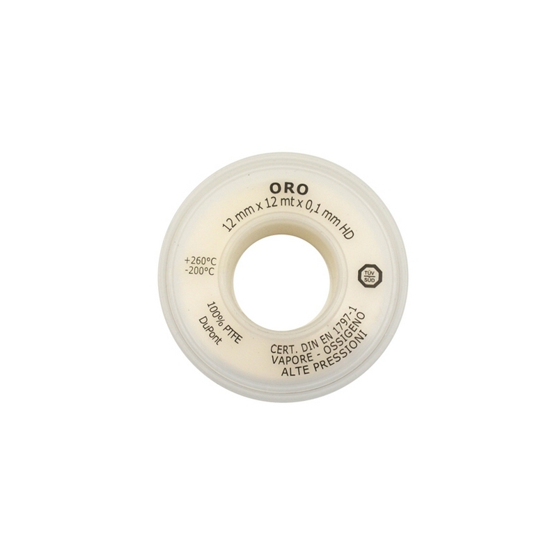 Nastro Ptfe Teflon Oro 12mm X 12mt X 0.10mm - Oro 201-3036