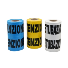Nastro Avvertitore - Bianco Tubo Fognatura - 200 Mt 201-30707-BI