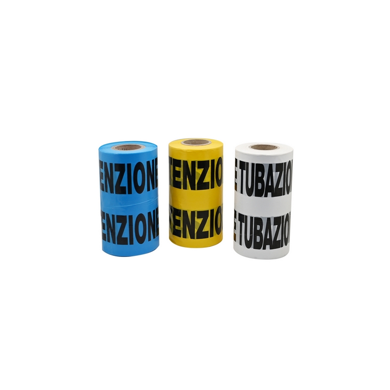 Nastro Avvertitore - Bianco Tubo Fognatura - 200 Mt 201-30707-BI