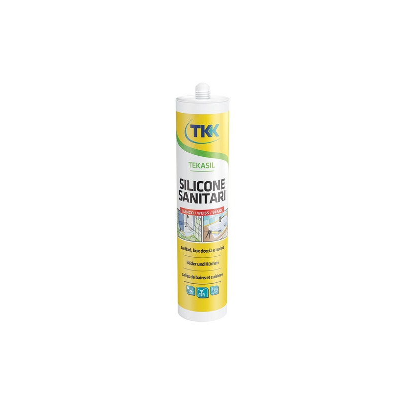 Silicone Acetico Antimuffa Per Sanitari - 280 Ml - Bianco 201-3122-BI