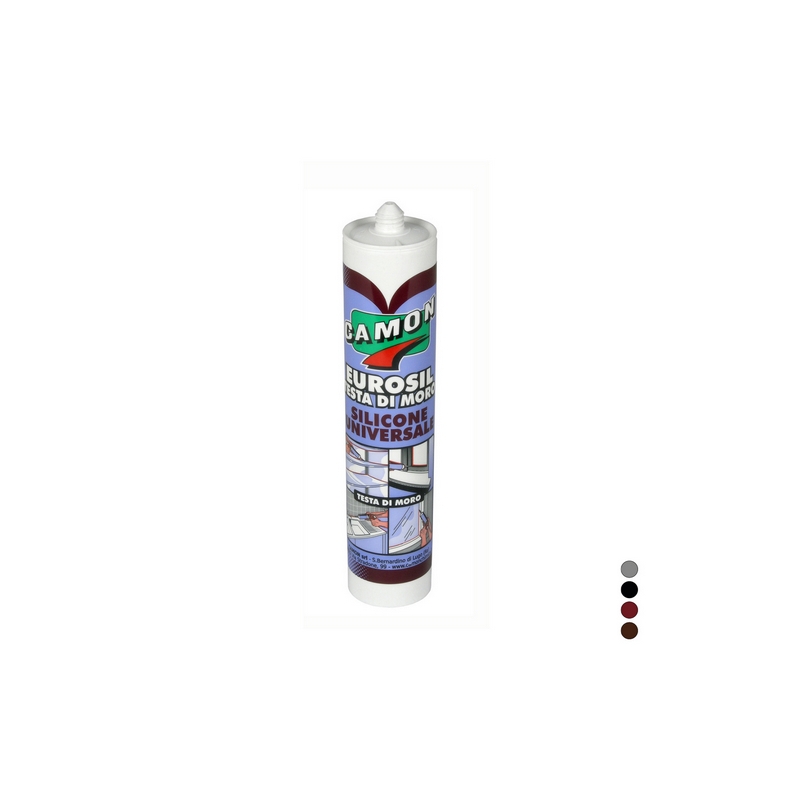 Sigillante Siliconico Acetico Eurosil - 280 Ml - Testa Di Moro 201-3231-TM