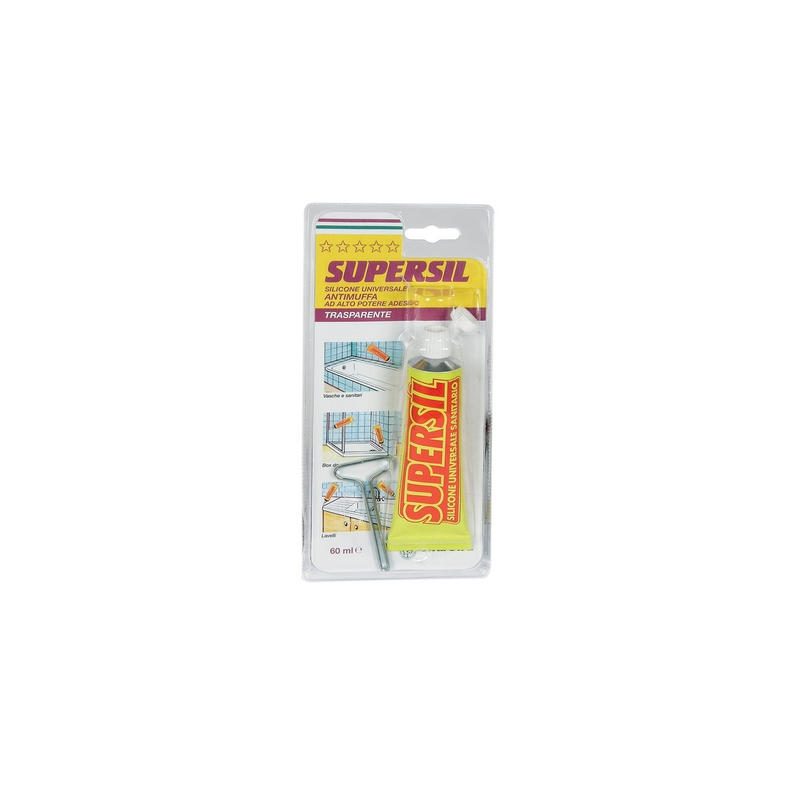 Sigillante Siliconico Supersil - 60 Ml - Bianco 201-3232-BI