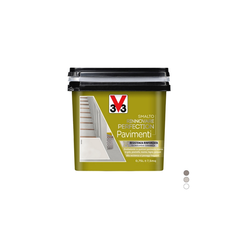 Smalto Rinnovare Perfection Pavimenti - Bianco Piuma Satinato 0,75 Lt 201-3291-BPS07