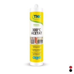 Silicone Tekasil 300°c Acetat - 300 Ml - Rosso 201-K2303-RS