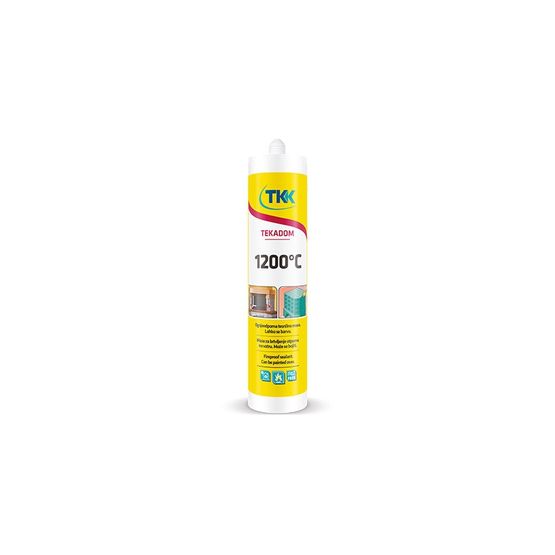 Sigillante Tekadom 1200°c Refrattario - 300 Ml - Grigio Scuro 201-K2306-GS