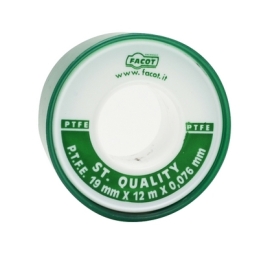 Nastro P.t.f.e Teflon Standard Quality - H 19 Mm X 12 M 201-T005-1912