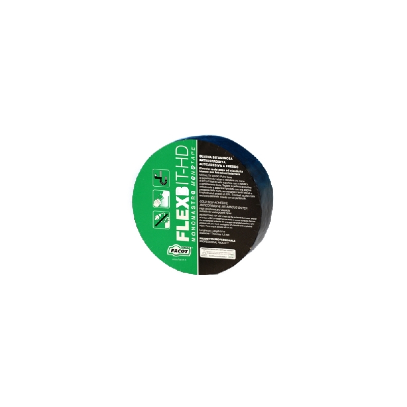 Nastro Autoadesivo Elastomero-bitume Flexbit-hd - H. 100 Mm X 10 M 201-T608-100
