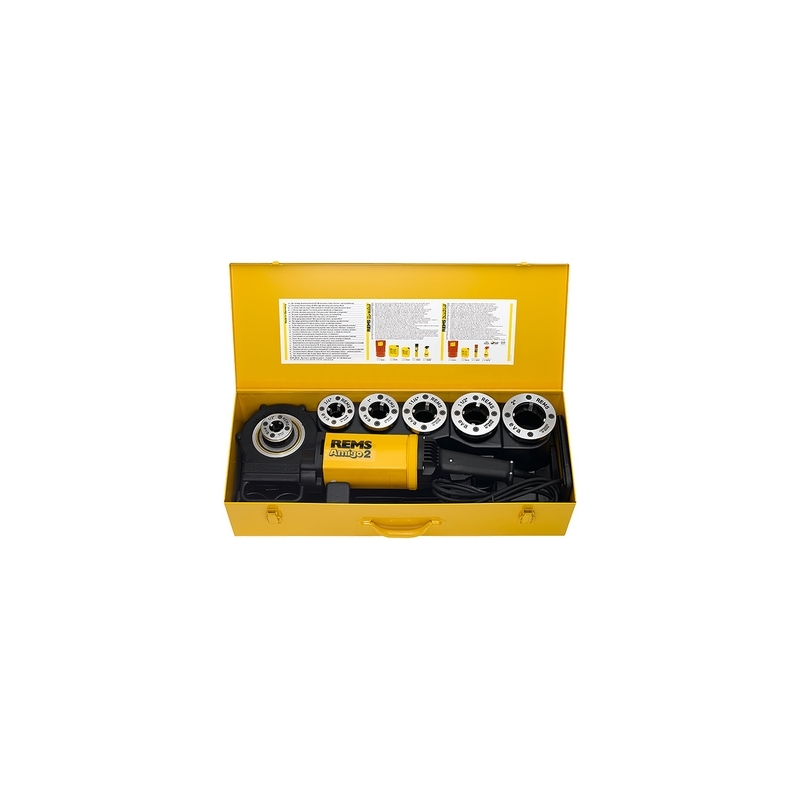 Filiera Elettrica Portatile Rems Amigo 2 Set R Fino A 2" - 1/2 -2" 502-R540020
