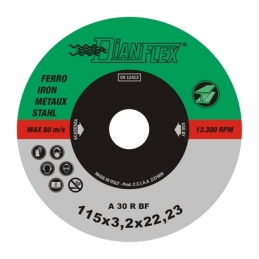 Disco Abrasivo Per Ferro - Mm 115 X Sp. 1.6 Ferro-inox 507-IDF-11516
