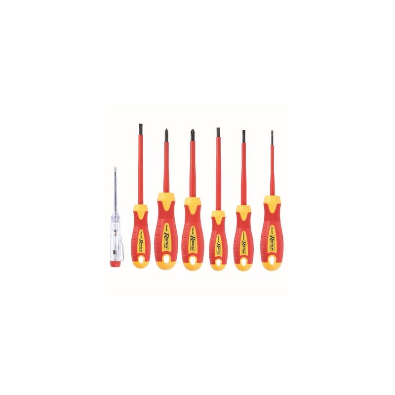 Set Di 7 Cacciaviti Da Elettricista - 2,5 - 4 - 5,5 - 6,5 - Ph1 Ph2 508-RK7EL