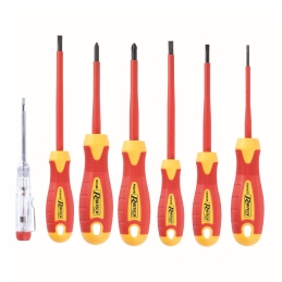 Set Di 7 Cacciaviti Da Elettricista - 2,5 - 4 - 5,5 - 6,5 - Ph1 Ph2 508-RK7EL