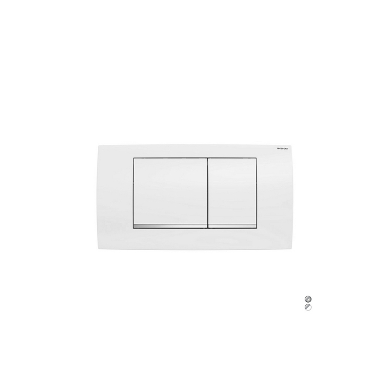 Placca Di Copertura 2 Tasti Per Cassetta 110700 New - Placca:cromo Luc/prof:cromo Sa 133-G115899-KH1
