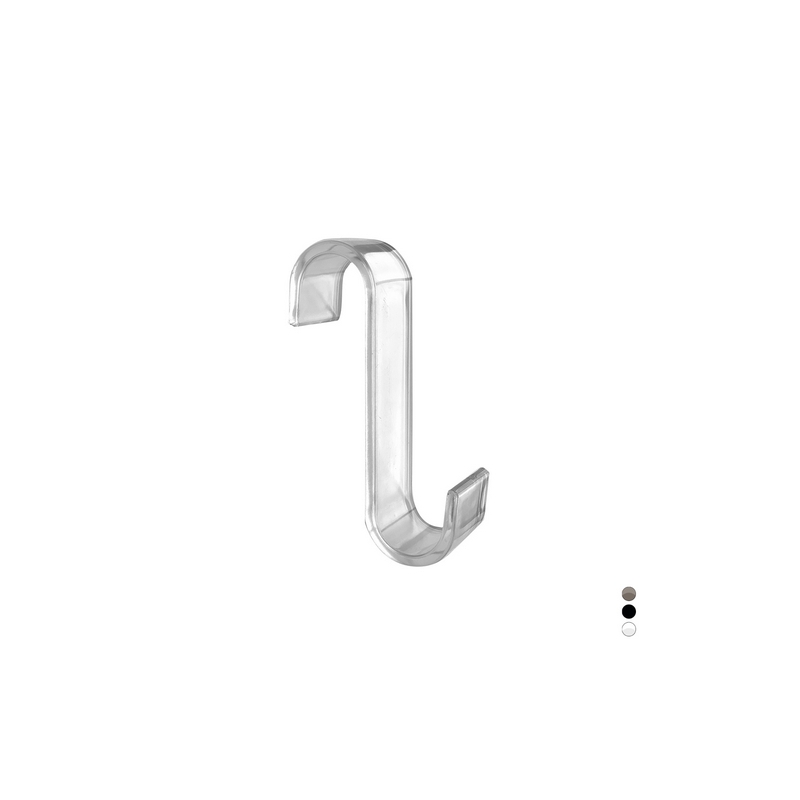 Appendino In Policarbonato Hook - Nero 433-8913-NE