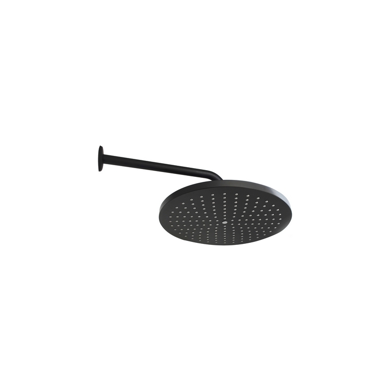 Soffione Soft Black Completo Di Braccio - Diam. 30 110-1021