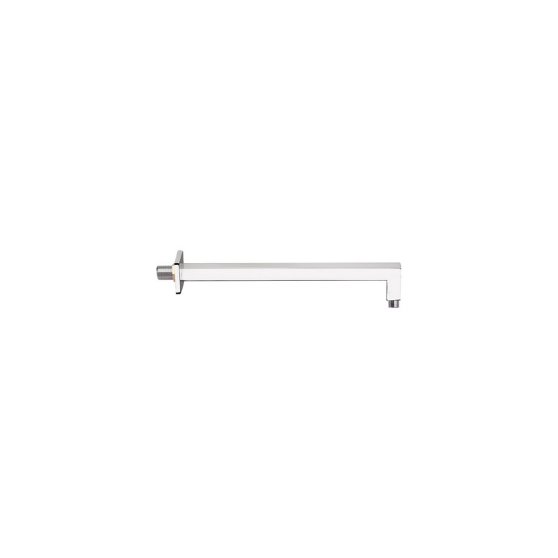 Braccio Doccia Quadrato Pesante - Bianco Opaco Cm 40 110-1043-BO40