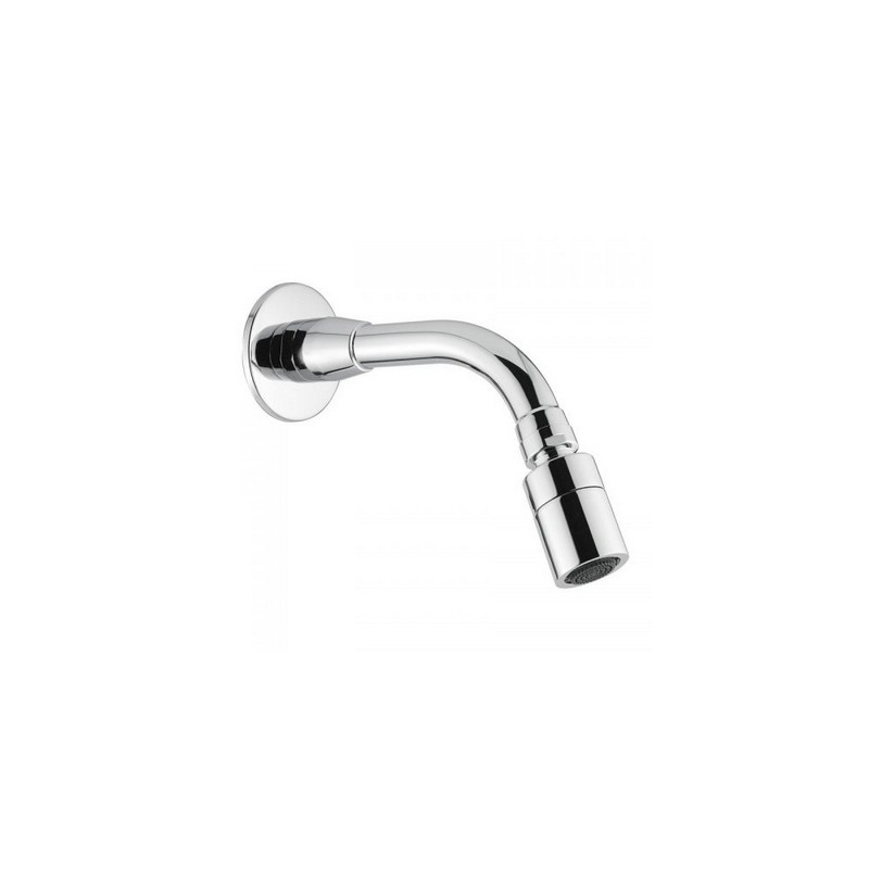 Braccio Doccia Antivandalo In Tubo Con Soffione Orientabile - Cm 16,5 110-1173