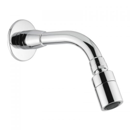 Braccio Doccia Antivandalo In Tubo Con Soffione Orientabile - Cm 16,5 110-1173