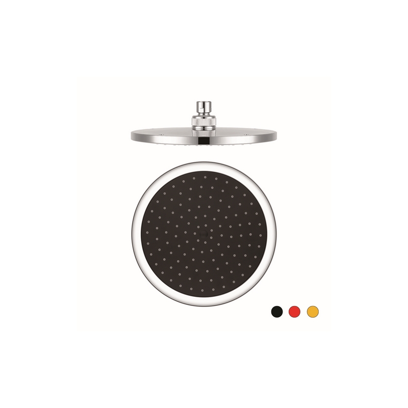 Soffione Doccia Tondo Modello 12617 Diam. 228 - Rosso 110-12617-R