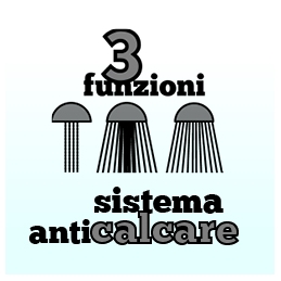 Soffione Doccia Squalo Con Snodo Zama - Cromo - Diam. 80 Mm 110-132