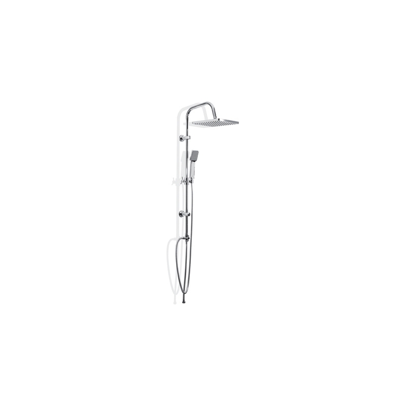 Saliscendi Acciaio Cromo Mix Square 1 Getto - Cromo 110-1508