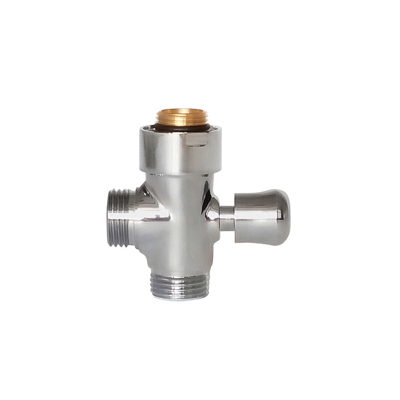 Deviatore Tondo In Ottone Cromato Per Colonna Doccia - Cromo 110-198