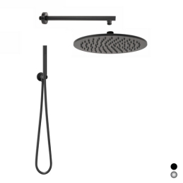Kit Soffione Tondo Seven - Nero Opaco Matt 110-M2610-NM