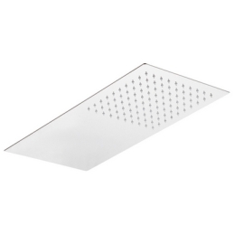 Soffione 1 Getto Rettangolare Ultra Piatto Acciaio Inox - Mm 500x250x3 110-RMR400