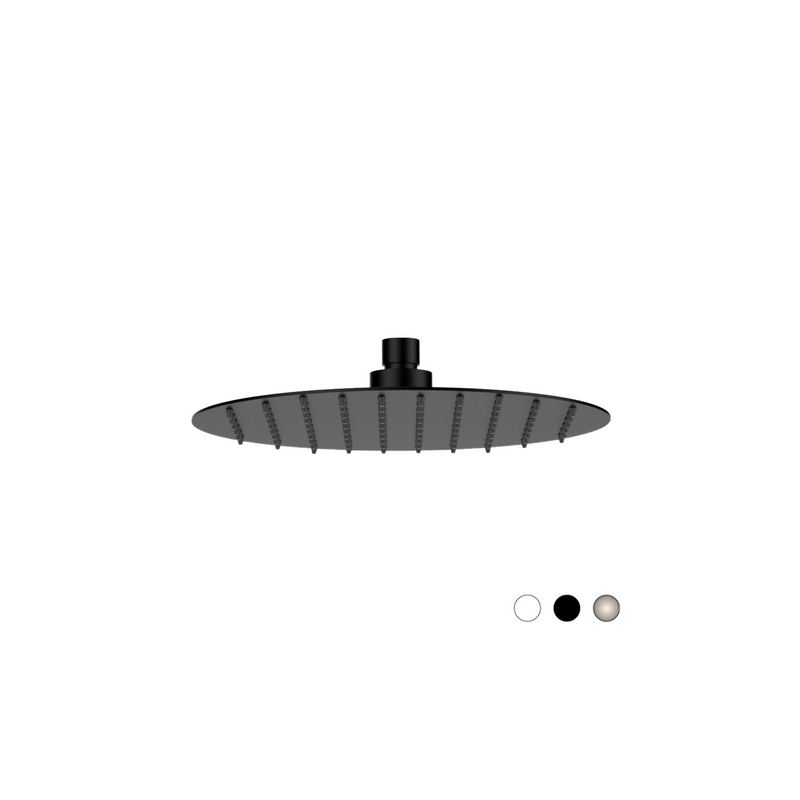 Soffione Slim Tondo - Bianco Opaco Diam. 300 Mm 110-RU357T-BO30