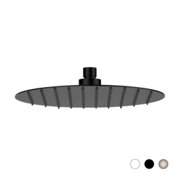 Soffione Slim Tondo - Nero Opaco Diam. 300 Mm 110-RU357T-NO30