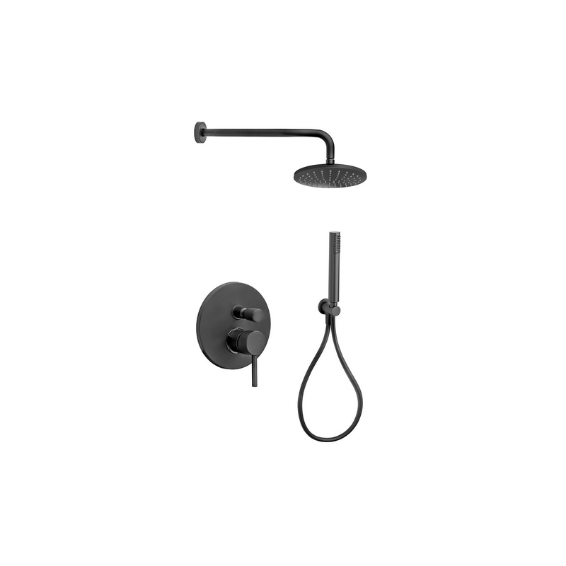 Kit Doccia Carola Nero Opaco - Nero Opaco 110-V183-NO