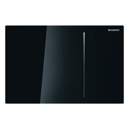 Placca Di Copertura 2 Tasti Sigma 70 Geberit - Vetro Nero 132-G115625-SJ1