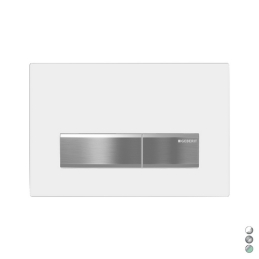 Placca Di Copertura 2 Tasti "sigma 50" Geberit - Bianco 132-G115788-115