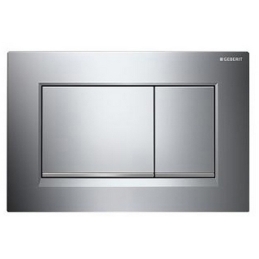 Placca Di Copertura 2 Tasti "sigma 30" Geberit - Bianco/bordo Inf. Cromo 132-G115883-KJ1