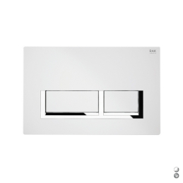 Placca Di Comando Mod. Rettangolare Per Cassetta Rak Ecofix - Cromo - Matt Cromo 132-RFS04R-CM