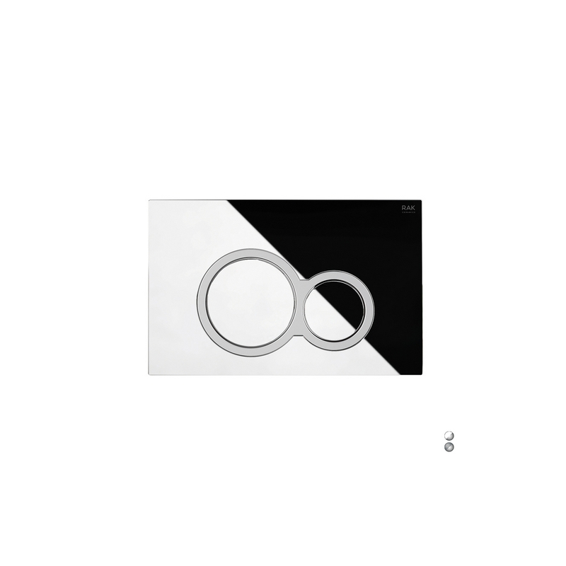 Placca Di Comando Mod. Rotonda Per Cassetta Rak Ecofix - Cromo - Matt Cromo 132-RFS04T-CM