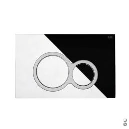 Placca Di Comando Mod. Rotonda Per Cassetta Rak Ecofix - Cromo - Matt Cromo 132-RFS04T-CM