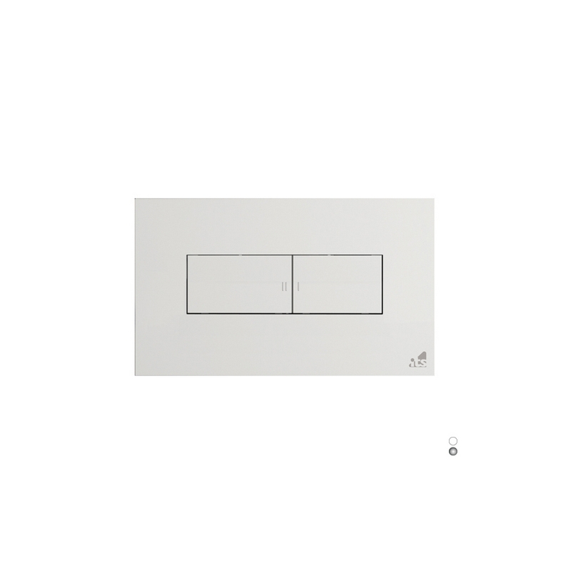 Placca Per Cassetta Ad Incasso Idea 2 Pulsanti - Bianca 132-T2015-BI