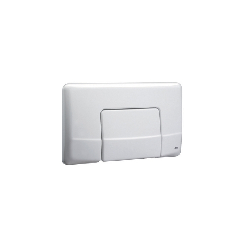 Placca 1 Scarico Per Cassetta Diamante E Giada - Bianca 132-V6030-01