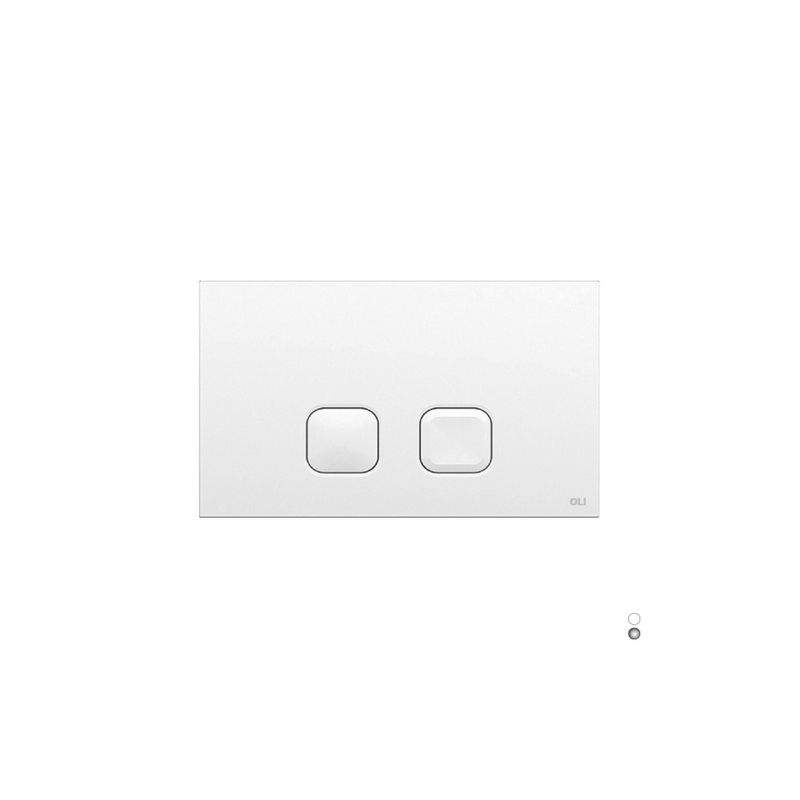 Placca Plain Dual Doppio Scarico - Cromo 070827 132-V7082-C