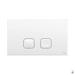 Placca Plain Dual Doppio Scarico - Cromo 070827 132-V7082-C