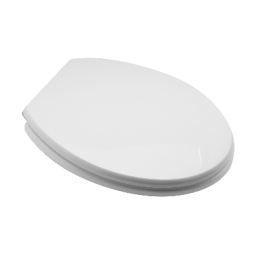 Sedile Wc Universale In Legno - Bianco - Cerniere A Passanti 111-2243-B33