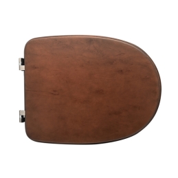 Sedile Wc Per Cesame Vaso Aretusina Forma 6 - Noce Scuro - Cerniere A Passan 111-22CAN-NS33