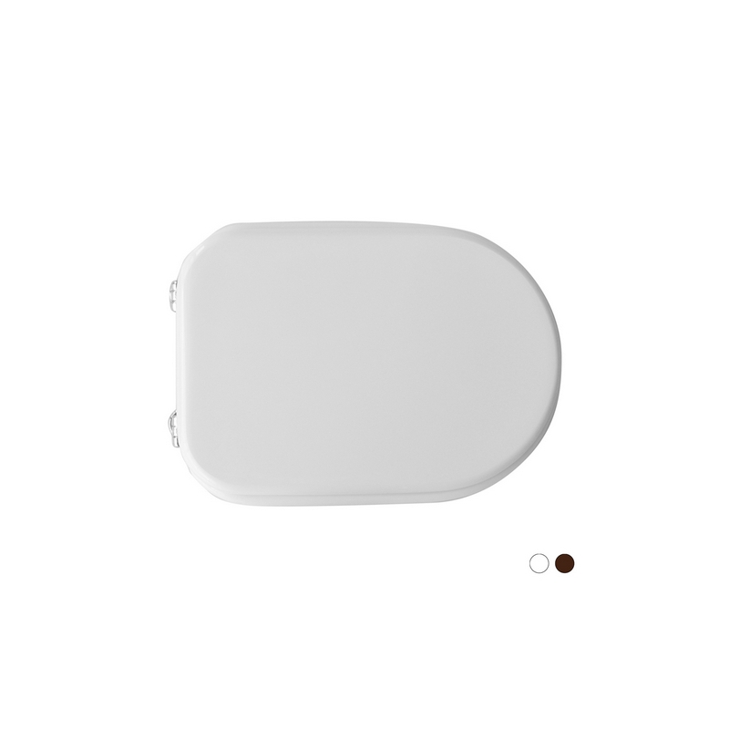 Sedile Wc Per Cesame Vaso Sintesi Forma 6 - Castoro - Cerniere A Passanti 111-22CSN-CA33