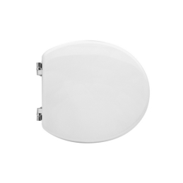 Sedile Wc Per Dolomite Vaso Asilo Forma 2 - Bianco - Cerniere A Passanti 111-22DAS-33