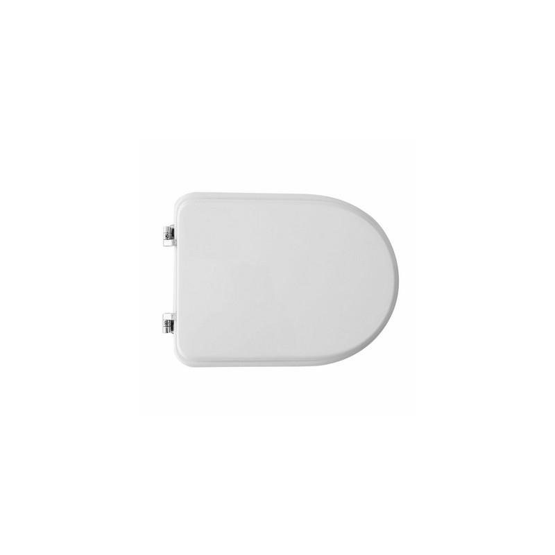 Sedile Wc Per Gravena Vaso Garbo Forma 7 - Bianco - Cerniere A Passanti 111-22GGB-33