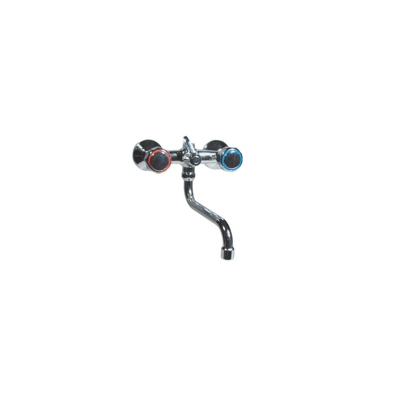 Dianhydro Rubinetto Gruppo Lavello A Muro Con Attacco Lavatrice Serie Artos 230-R952