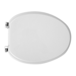 Sedile Wc Per Kerasan Vaso Luna Forma 1 - Bianco - Cerniere A Passanti 111-22KLU-33