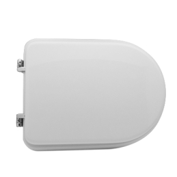 Sedile Wc Per Nero Ceramica Vaso Classic Forma 7 - Bianco Cerniere A Passanti 111-22NCL-33