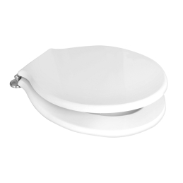 Sedile Wc Per Pozzi Ginori Vaso Monte Bianco Forma 2 - Bianco Cerniere A Passanti 111-22PMB