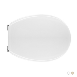 Sedile Wc Per Pozzi Ginori Vaso Piemonte Forma 1 - Bianco - Cerniere A Passanti 111-22PPM-B33